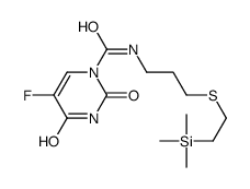 5-fluoro-2,4-dioxo-N-[3-(2-trimethylsilylethylsulfanyl)propyl]pyrimidine-1-carboxamide Structure