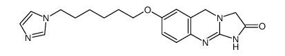 7-<6-(N-imidazolyl)hexyloxy>-1,2,3,5-tetrahydro-2-oxo-imidazo<2,1-b>quinazoline结构式