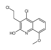 4-chloro-3-(2-chloroethyl)-8-methoxy-1H-quinolin-2-one Structure