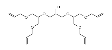 6,12-bis(allyloxymethyl)-4,7,11,14-tetraoxaheptadeca-1,16-dien-9-ol结构式