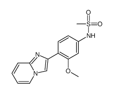 N-(4-imidazo[1,2-a]pyridin-2-yl-3-methoxyphenyl)methanesulfonamide结构式