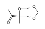 Ethanone, 1-(7-methyl-2,4,6-trioxabicyclo[3.2.0]hept-7-yl)-, (1alpha,5alpha,7beta)- (9CI) structure
