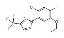 1-(2-chloro-5-ethoxy-4-fluorophenyl)-3-(trifluoromethyl)pyrazole结构式