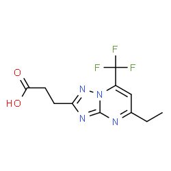 3-[5-Ethyl-7-(trifluoromethyl)-[1,2,4]triazolo[1,5-a]pyrimidin-2-yl]propanoic acid picture