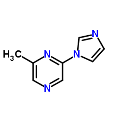 2-(1H-Imidazol-1-yl)-6-methylpyrazine结构式