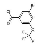 3-Bromo-5-(trifluoromethoxy)benzoyl chloride Structure