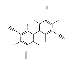 3,3',5,5'-tetraethynyl-2,2',4,4',6,6'-hexamethylbiphenyl Structure