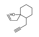 1-prop-2-enyl-2-prop-2-ynylcyclohexan-1-ol结构式