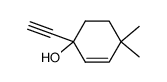 2-Cyclohexen-1-ol, 1-ethynyl-4,4-dimethyl- (9CI) Structure