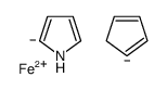 Cyclopentadienyl(pyrrolyl)iron Structure
