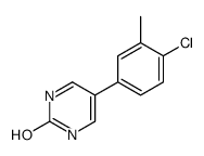 5-(4-chloro-3-methylphenyl)-1H-pyrimidin-2-one结构式