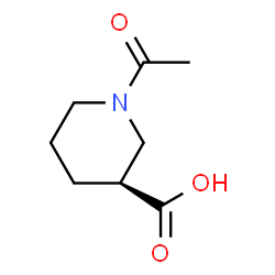 3-Piperidinecarboxylic acid, 1-acetyl-, (3S)- (9CI) structure
