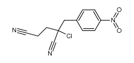 1-(p-Nitrophenyl)-2-chloro-2,4-dicyanobutane Structure