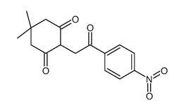 5,5-DIMETHYL-2-(2-(4-NITROPHENYL)-2-OXOETHYL)CYCLOHEXANE-1,3-DIONE structure
