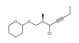 2-(((2R)-3-chloro-2-methylhept-4-yn-1-yl)oxy)tetrahydro-2H-pyran Structure