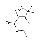 ethyl 4,5,5-trimethylpyrazole-3-carboxylate结构式