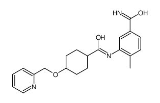 4-甲基-3-[[[4-(2-吡啶甲氧基)环己基]羰基]氨基]苯甲酰胺结构式