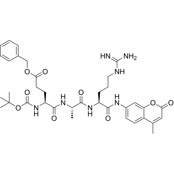 boc-glu(obzl)-ala-arg-mca图片