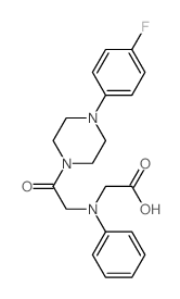 [{2-[4-(4-Fluorophenyl)piperazin-1-yl]-2-oxoethyl}(phenyl)amino]acetic acid Structure