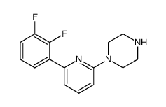 1-[6-(2,3-difluorophenyl)pyridin-2-yl]piperazine结构式