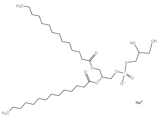 1,2-DITETRADECANOYL-SN-GLYCERO-3-[PHOSPHO-RAC-(1-GLYCEROL)] SODIUM SALT structure