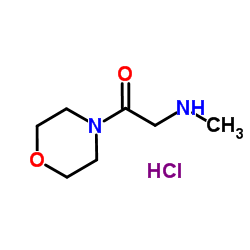 2-METHYLAMINO-1-MORPHOLIN-4-YL-ETHANONE HCL结构式
