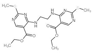 ethyl 4-[2-[(5-ethoxycarbonyl-2-methylsulfanyl-pyrimidin-4-yl)amino]ethylamino]-2-methylsulfanyl-pyrimidine-5-carboxylate picture