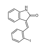 (E)-3-(2-iodobenzylidene)indol-2(3H)-one Structure