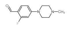 2-Fluoro-4-(4-methyl-1-piperazinyl)benzaldehyde Structure