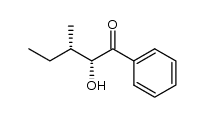 (2R*,3S*)-2-Hydroxy-3-methyl-1-phenyl-1-pentanon Structure