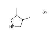 3,4-dimethylphospholane,trimethyltin Structure