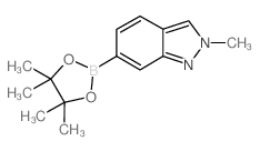 2-甲基-2H-吲唑-6-硼酸频那醇酯结构式
