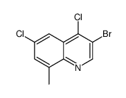 3-bromo-4,6-dichloro-8-methylquinoline Structure