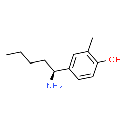 4-((1S)-1-AMINOPENTYL)-2-METHYLPHENOL Structure