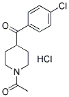 N-ACETYL-4-(4-CHLOROBENZOYL)-PIPERIDINE, HYDROCHLORIDE Structure