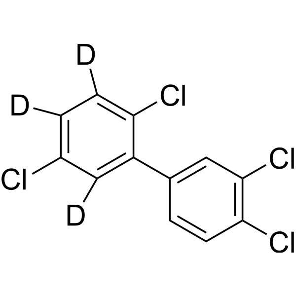 2,3′,4′,5-Tetrachlorobiphenyl-3,4,6-d3结构式