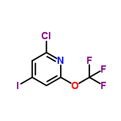 2-氯-4-碘-6-三氟甲氧基吡啶结构式
