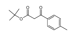 tert-butyl 3-oxo-3-(4-tolyl)propanoate结构式