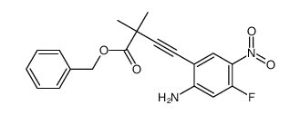 benzyl 4-(2-amino-4-fluoro-5-nitrophenyl)-2,2-dimethylbut-3-ynoate picture