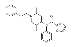 N-[2,5-dimethyl-1-(2-phenylethyl)piperidin-4-yl]-N-phenylfuran-2-carboxamide Structure