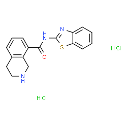 N-(Benzo[D]Thiazol-2-Yl)-1,2,3,4-Tetrahydroisoquinoline-8-Carboxamide Dihydrochloride Structure