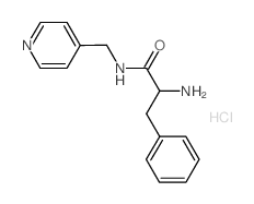 2-Amino-3-phenyl-N-(4-pyridinylmethyl)propanamide hydrochloride结构式