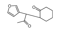 (2R)-2-[(1R)-1-(furan-3-yl)-2-oxopropyl]cyclohexan-1-one结构式