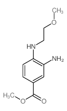Methyl 3-amino-4-[(2-methoxyethyl)amino]benzoate结构式
