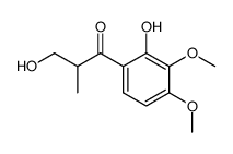 3-hydroxy-1-(2-hydroxy-3,4-dimethoxyphenyl)-2-methylpropan-1-one结构式