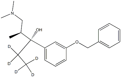 3’-O-Benzyl-(1R)-hydroxy Tapentadol-d5 Structure