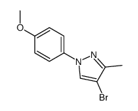 4-Bromo-1-(4-methoxyphenyl)-5-methylpyrazole结构式