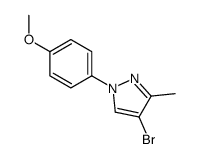 4-Bromo-1-(4-methoxyphenyl)-5-methylpyrazole Structure