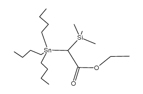 ethyl tributylstannyltrimethylsilyl acetate Structure