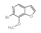 6-Bromo-7-methoxyfuro[3,2-c]pyridine structure